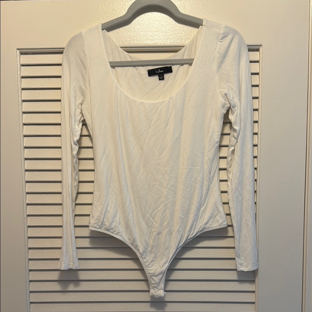 Lulu's Cream Fitted Bodysuit